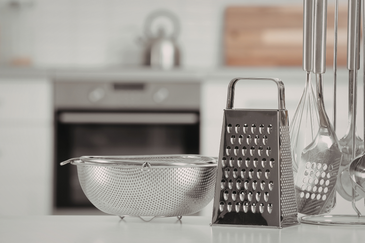 Simple high-quality kitchen tools laid out neatly on a counter — best kitchen gadgets