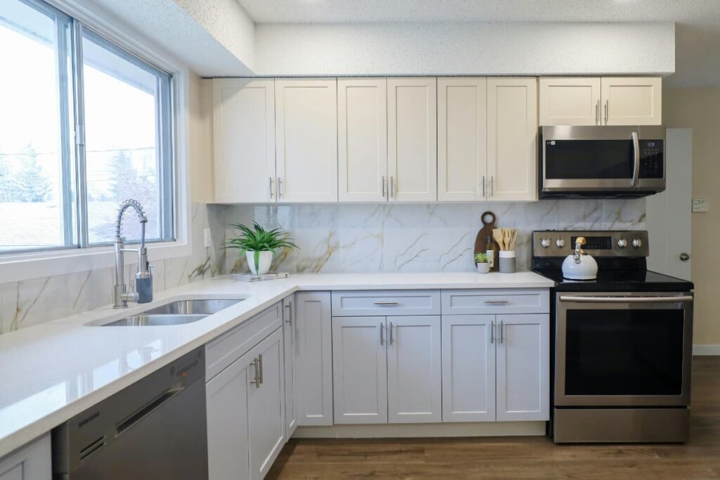 How to Make Your Kitchen Easier to Use (Without Remodeling Everything) Bright, organized kitchen with simple appliances and clean countertops designed for easy everyday use